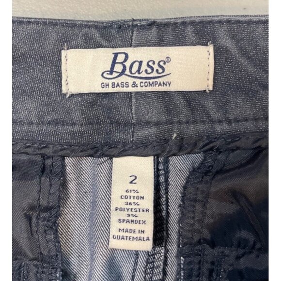 GH Bass & Co. Front Button Skirt Gray Blue Size 2 - Picture 7 of 7